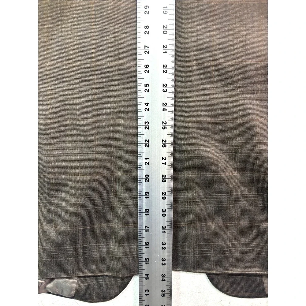 Jos A Bank 52L 100% Wool Blazer Jacket Sport Suit Coat‎ Plaid Brown Signature